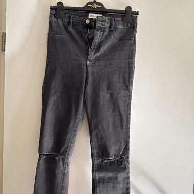 Jean foncé taille haute 