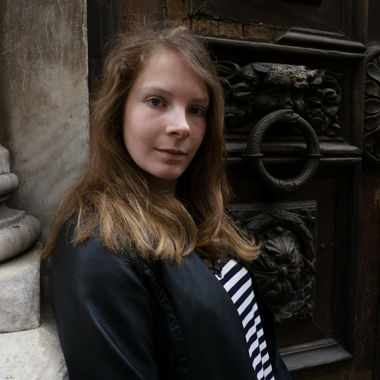 Veste en cuir d'agneau noire Y2K