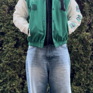 Burna Boy Varsity Jacket - Green