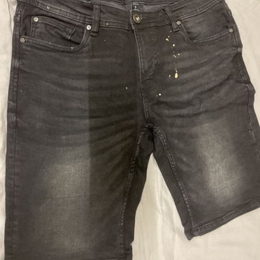 Pantaloncini in jeans neri SMOG