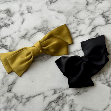 Hair clips/clamps with bow