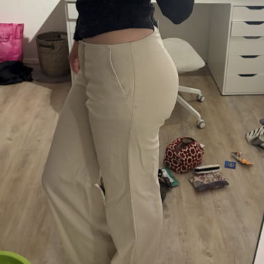 Pantaloni vintage italiani beige