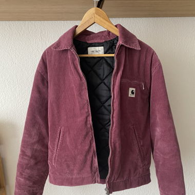 Veste carhartt violet/rose velours côtelé 