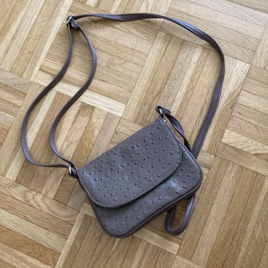 Sac bandoulière marron en bandoulière
