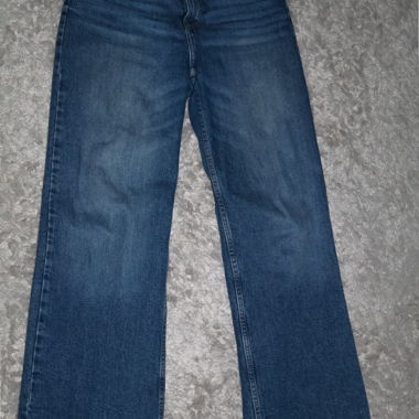 Blaue High-Waist Jeans
