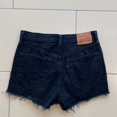 Shorts en jean Levi's 501 en denim noir
