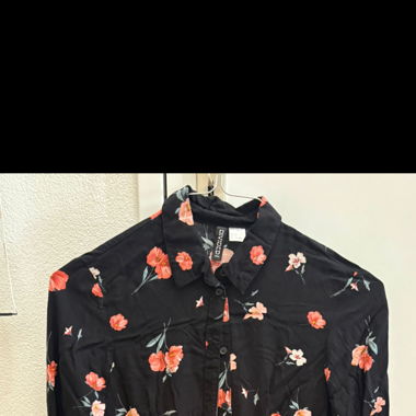 Robe Chemise H&M Divided avec Imprimé Floral – Taille 34