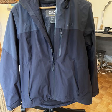 Veste imperméable grise Jack Wolfskin