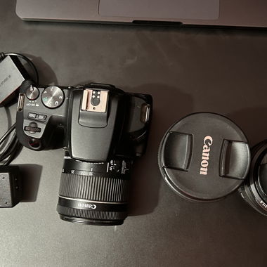Canon 250D Camera with 3 lenses 