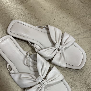 white sandals 