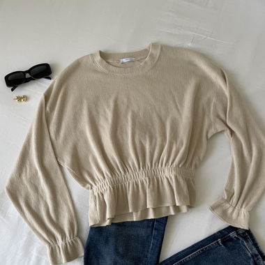 Beiger Pullover