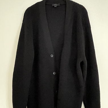 COS schwarzer Strickcardigan