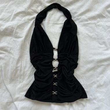 Vintage party top size S made in France 