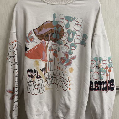 Felpa con cappuccio con stampa grafica