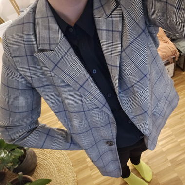 Blazer mit Karo-Muster