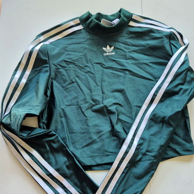 Maglietta Adidas cropped a maniche lunghe