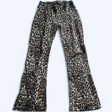 ONLY leopard flare leggings 