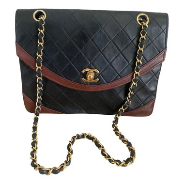 Borsa a spalla Chanel in pelle trapuntata nera