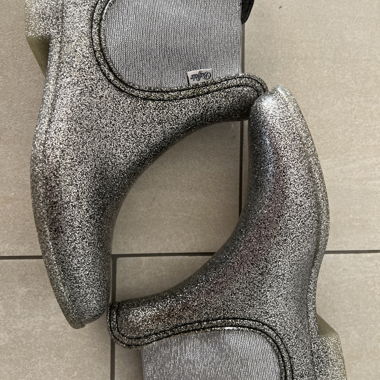 Glitzer Gummistiefelette