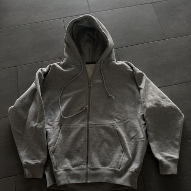 Hoodie zippé gris Brandy Melville