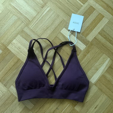 Violetter Sport-BH Push-up XS Violett