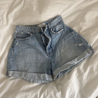 Shorts en jean bleu clair