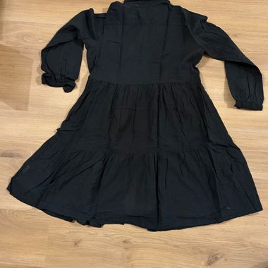 Abito camicia estivo leggero nero maniche lunghe