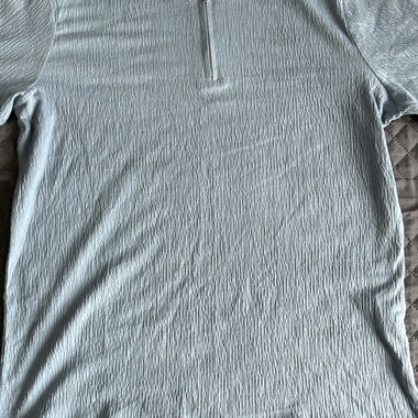 Polo con zip grigio SOUTHBLUE