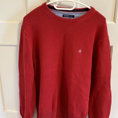 Roter Navyboot Pullover