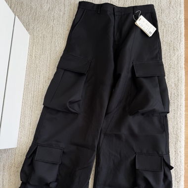 Pantaloni Cargo Neri Jcaesar studios