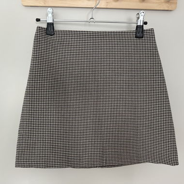 Jupe H&M à carreaux noir et blanc 34