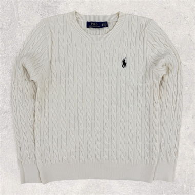POLO RALPH LAUREN CABLE KNIT BEIGE (S)