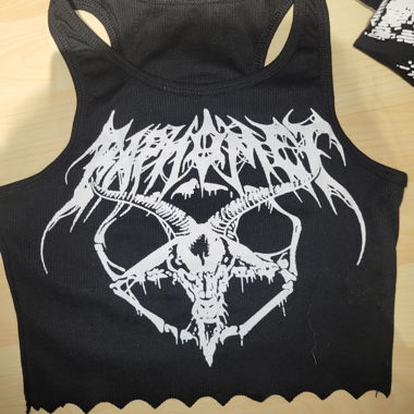 Baphomet crop top