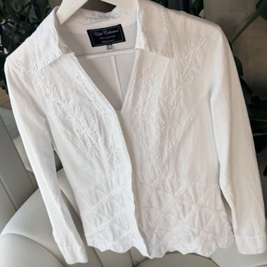 Handmade bestickte Baumwollbluse made in Peru
