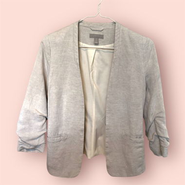 Blazer beige en lin de H&M