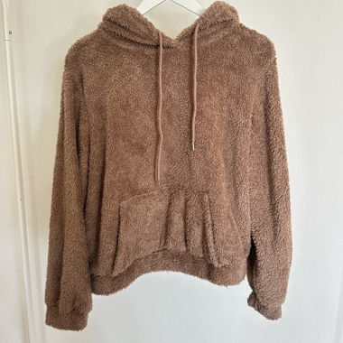 Brown Fluffy Hoodie
