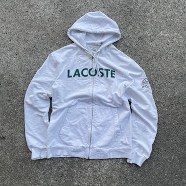 Lacoste Hoodie weiss size M-L