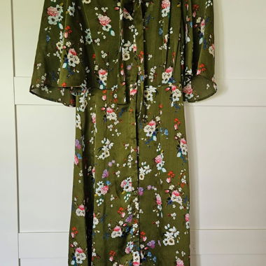 Robe mi-longue fleurie