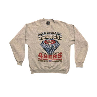 Grey San Francisco 49ers Super Bowl Sweatshirt