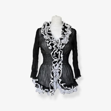 y2k ruffle top 
