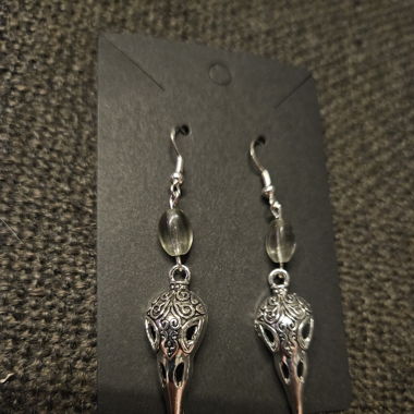 Boucles d'oreilles alternatives gothiques "Bird"