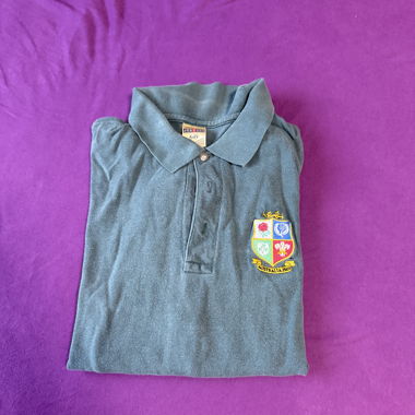 Polo maniche lunghe Jerzees verde M