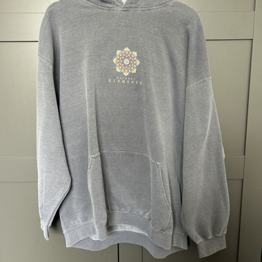 Hoodie gris avec imprimé