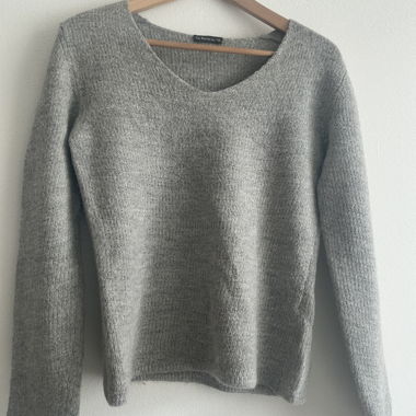 Alpaca sweater M grey