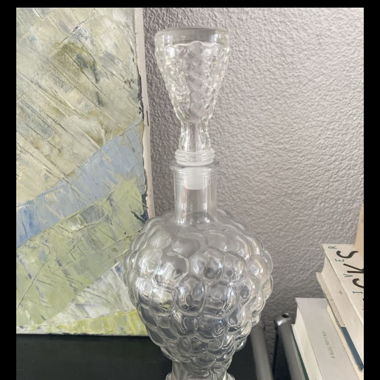 Transparenter Glaskrug/Weinkrug 