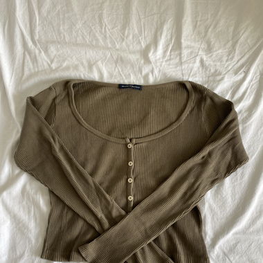 Brown button up shirt 