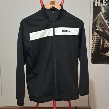 Giacca tuta adidas nera taglia 170