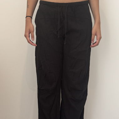 Pull&Bear Black cargo-style pants