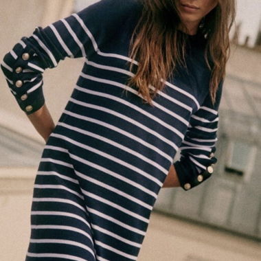 Vestito Sezane blu marino Paola T.S