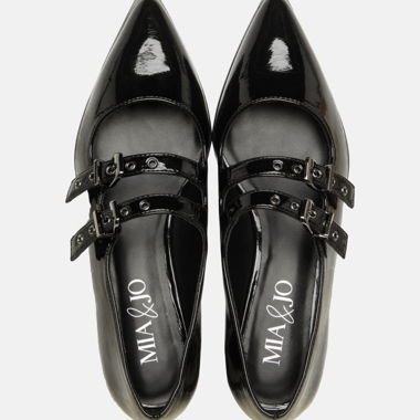 Ballerine nere in vernice